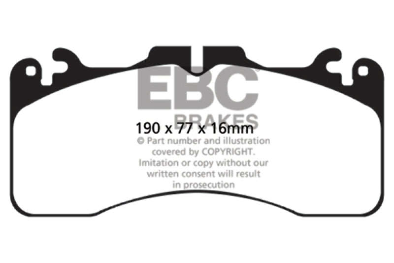 EBC 09+ Lexus LS460 4.6 Sport Pastillas de freno delanteras Greenstuff