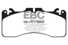 Cargar imagen en el visor de la galería, EBC 09+ Lexus LS460 4.6 Sport Pastillas de freno delanteras Greenstuff