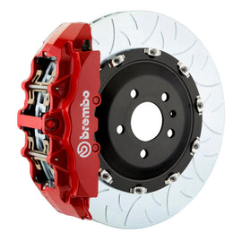 Brembo 03-09 Range Rover Front GT BBK 8 pistones fundidos 380x34 2 piezas rotor ranurado tipo 3-rojo