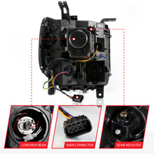Cargar imagen en el visor de la galería, ANZO GMC SIERRA 1500 14-15 2500H/15-19 Proyector Faro Estilo Plancha Negro con Switchback (Halógeno)