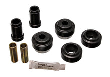 Cargar imagen en el visor de la galería, Energy Suspensión 81-90 Dodge/Chrysler/Plymount Juego de bujes de brazo de control delantero inferior y superior negro
