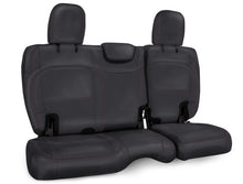 Cargar imagen en el visor de la galería, PRP 2018+ Jeep Wrangler JLU/4 Door Rear Bench Cover w/ Cloth Interior - Black w/ Red Stitching