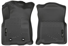 Cargar imagen en el visor de la galería, Husky Liners Toyota Tacoma 2016 con transmisión manual WeatherBeater Revestimientos de piso delanteros negros