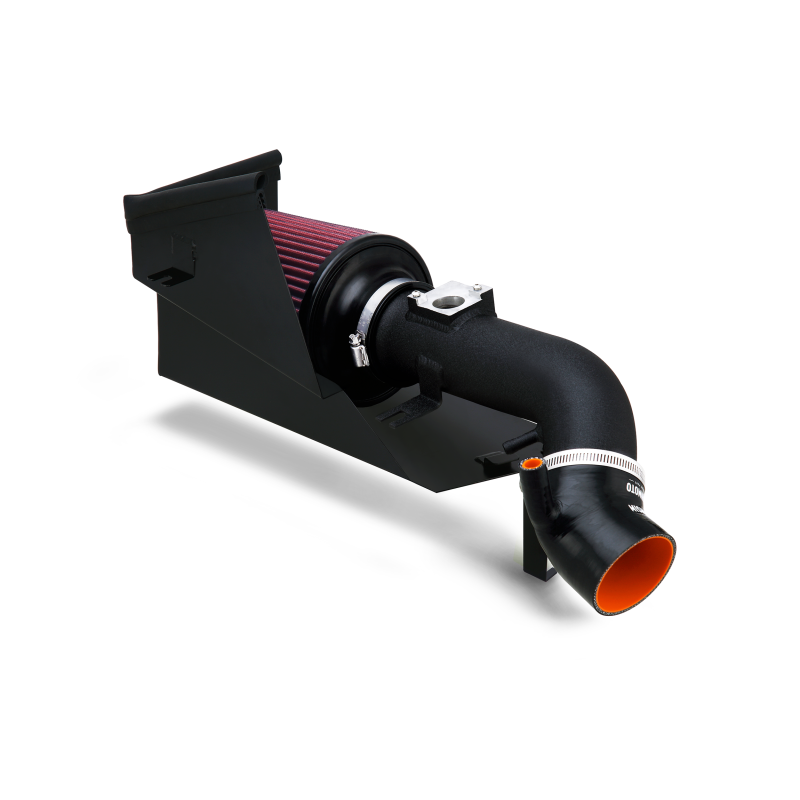 Mishimoto 06-11 Honda Civic Si Entrada de aire de alto rendimiento con escudo térmico - Negro arrugado