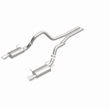 Cargar imagen en el visor de la galería, MagnaFlow 13 Ford Mustang Dual Split Rear Exit Stainless Cat Back Performance Exhaust (Street)