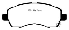 Cargar imagen en el visor de la galería, EBC 97-98 Subaru Impreza 1.8 Pastillas de freno delanteras Redstuff