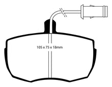 Cargar imagen en el visor de la galería, EBC 87-89 Land Rover Range Rover 3.5 Greenstuff Front Brake Pads