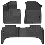 Husky Liners 2022 Hyundai Santa Cruz WeatherBeater Revestimientos para el piso del asiento delantero y segundo - Negro