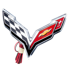 Cargar imagen en el visor de la galería, Oracle Corvette C7 Rear Illuminated Emblem - Aqua SEE WARRANTY