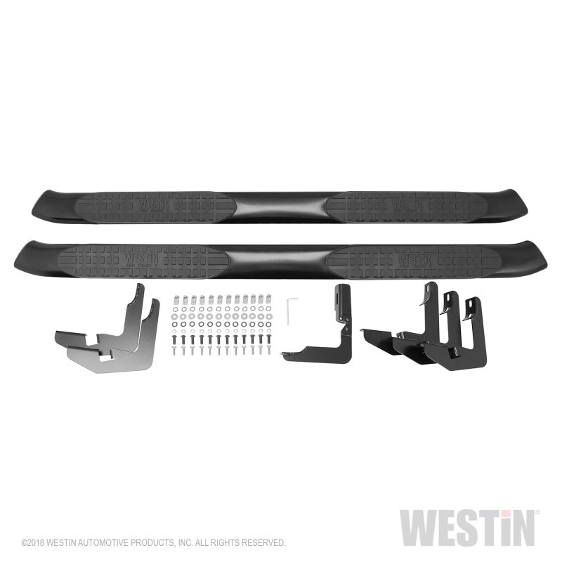 Westin Ram 1500 Crew Cab 2019 (excepto Ram 1500 Classic 2019) PRO TRAXX 5 barras de paso Nerf ovaladas - Negro