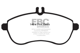 EBC 12-14 Mercedes-Benz C250 (W204) 1.8 Turbo Pastillas de freno delanteras Greenstuff