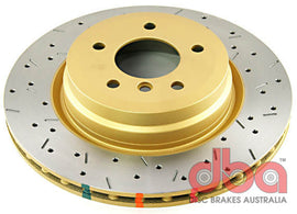 DBA 06+ BMW 335d/335i E90/91/92 Rotor trasero perforado y ranurado Serie 4000