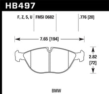 Cargar imagen en el visor de la galería, Hawk 99-09 / 11-12 Mercedes SL Class HPS 5.0 Front Brake Pads