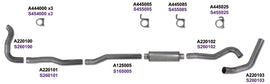 KIT Diamond Eye 4 pulgadas TB MRP SGL SS DDG4X4 89-93 Dodge 5.9L Cummins 2500/3500 Sin silenciador