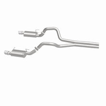 Cargar imagen en el visor de la galería, MagnaFlow 13 Ford Mustang Dual Split Rear Exit Stainless Cat Back Performance Exhaust (Street)