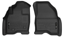 Cargar imagen en el visor de la galería, Husky Liners 15-17 Ford Explorer WeatherBeater Revestimientos de piso delantero negros