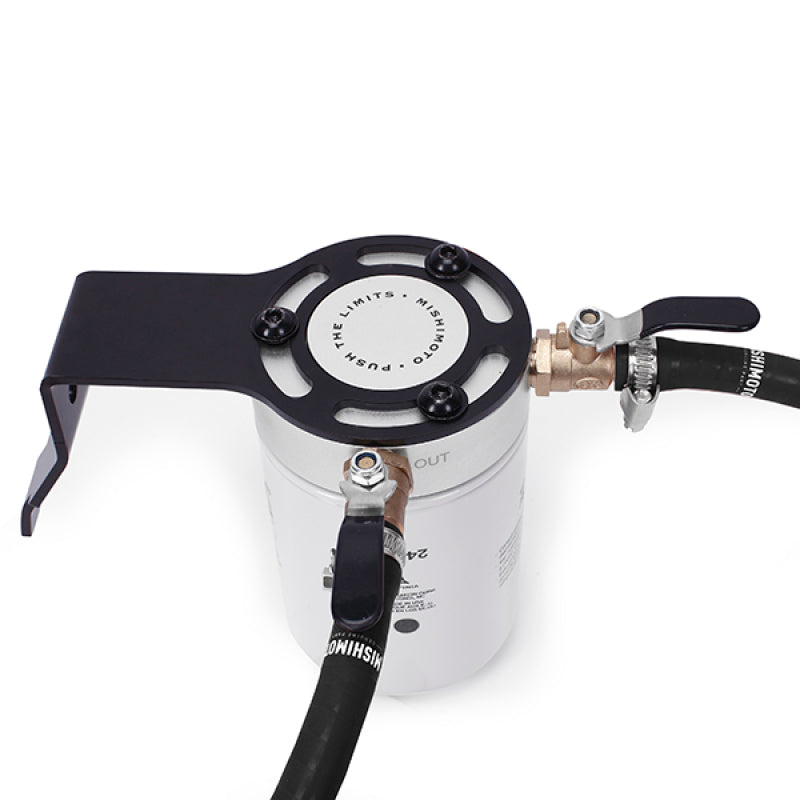 Mishimoto 03-07 Ford 6.0L Powerstroke Kit de filtración de refrigerante - Negro