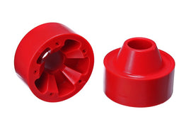 Energy Suspensión 07-17 Jeep Wrangler (JK) Espaciador de resorte helicoidal trasero rojo Juego de elevación de 1-3/4 pulgadas