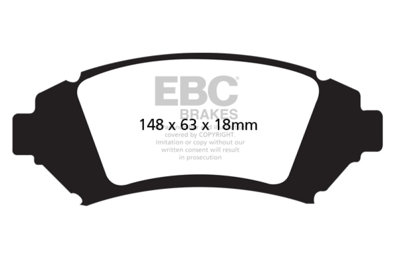 EBC 05 Buick Le Sabre (FWD) 3.8 (ruedas de 16 pulgadas) Pastillas de freno delanteras Greenstuff