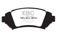 Cargar imagen en el visor de la galería, EBC 05 Buick Le Sabre (FWD) 3.8 (ruedas de 16 pulgadas) Pastillas de freno delanteras Greenstuff