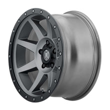Cargar imagen en el visor de la galería, ICON Rebound 17x8.5 5x4.5 0mm Offset 4.75in BS Rueda de titanio de 71.5mm de diámetro