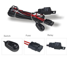 Arnés de cableado todoterreno DV8 con relé e interruptor