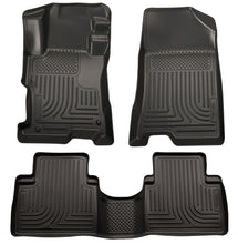 Cargar imagen en el visor de la galería, Husky Liners 14 Kia Sorento Weatherbeater Black Front &amp; 2nd Seat Floor Liners
