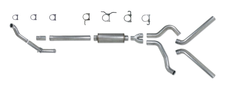 KIT Diamond Eye 4in TB DUAL AL: 94-97 FORD 7.3L F250/F350 PWRSTROKE NFS CON CARB EQUIV STDS