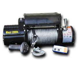 Cabrestante DV8 Offroad de 12000 LB con cable de acero y control remoto inalámbrico - Negro