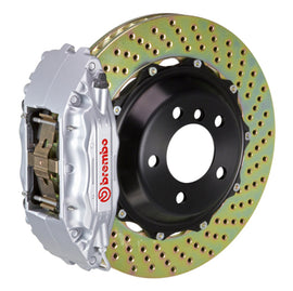 Brembo 07-12 335i (Excl. xDrive) Delantero GT BBK 6 pistones fundidos 355x32 2 piezas rotor perforado-plata
