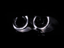 Cargar imagen en el visor de la galería, ANZO 1999-2001 BMW Serie 3 E46 Faros delanteros con proyector con halo negro