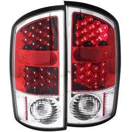 ANZO 2002-2005 Dodge Ram 1500 luces traseras LED rojo/transparente