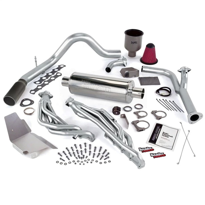 Banks Power 99-04 Ford 6.8L Truck EGR-Late Cat PowerPack System - Escape único SS con punta negra