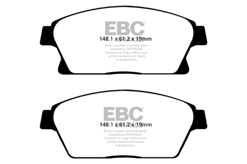 Pastillas de freno delanteras EBC 13+ Buick Encore 1.4 Turbo Yellowstuff