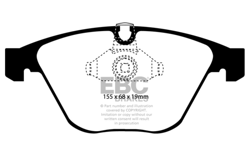 EBC 11-12 BMW 1M Coupe 3.0 Twin Turbo Pastillas de freno delanteras Greenstuff