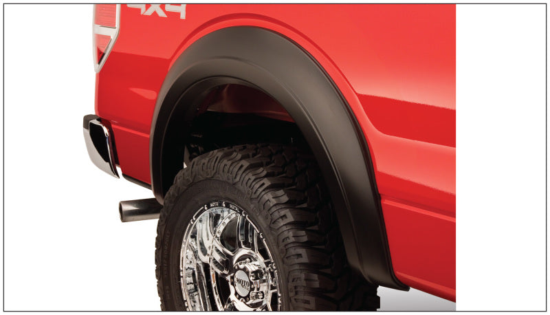Bushwacker 09-14 Ford F-150 Styleside Extend-A-Fender estilo bengalas 4 piezas 67.0/78.8/97.4 pulgadas cama - negro