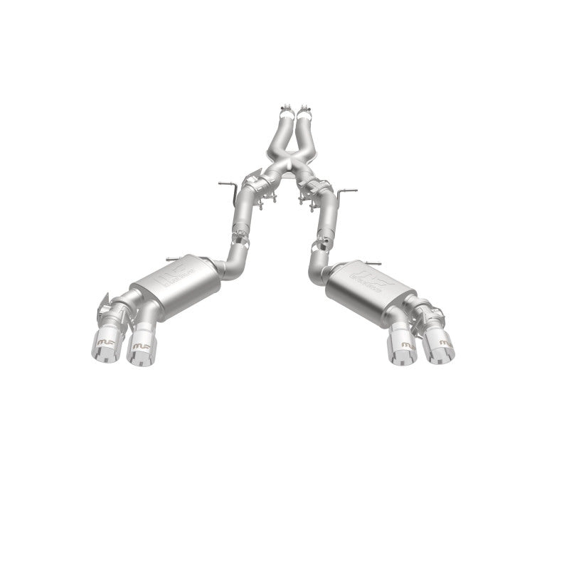 MagnaFlow 2016 Chevy Camaro 6.2L V8 Competition Cat Back con puntas pulidas cuádruples