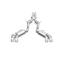 Cargar imagen en el visor de la galería, MagnaFlow 2016 Chevy Camaro 6.2L V8 Competition Cat Back con puntas pulidas cuádruples