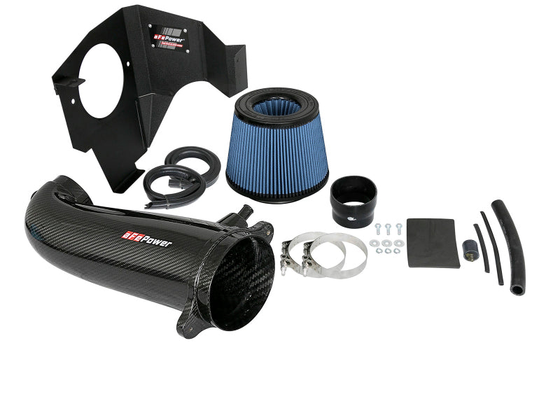 Admisiones aFe MagnumFORCE Stage-2 P5R Fibra de carbono AIS 11-17 Dodge Challenger/Charger V8-5.7L Hemi