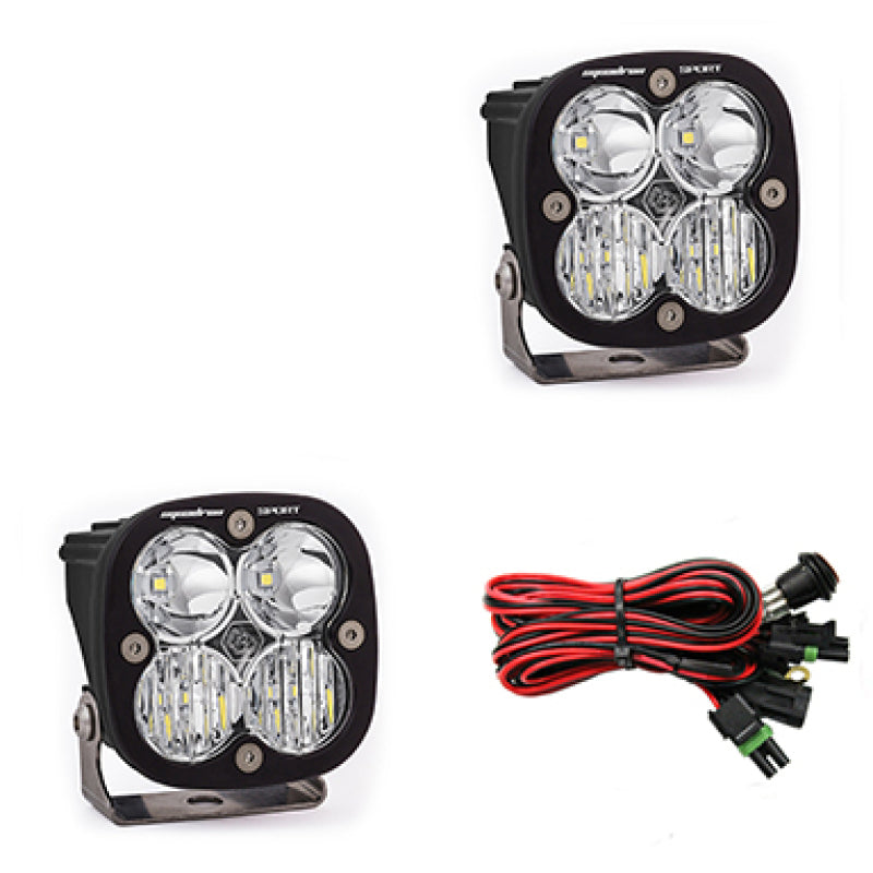 Baja Designs Squadron Sport Driving/Combo Pair LED Light Pods - Clear | 557803