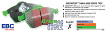 Cargar imagen en el visor de la galería, EBC 97-01 Cadillac Catera 3.0 Pastillas de freno delanteras Greenstuff