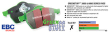 Load image into Gallery viewer, EBC 84-87 Honda Civic CRX 1.5 DX Greenstuff Front Brake Pads