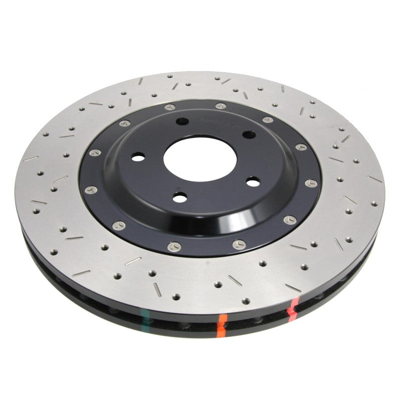 DBA 2010+ Camaro V8 SS Rotor delantero perforado y ranurado Serie 5000 de 2 piezas ensamblado con sombrero negro
