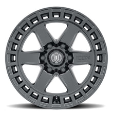 Cargar imagen en el visor de la galería, ICON Raider 17x8.5 6x135 6mm Offset 5in BS Rueda negra satinada