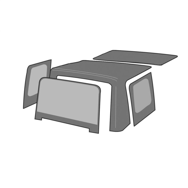 Rampage 1986-1994 Suzuki Samurai Soft Top OEM Reemplazo - Diamante negro