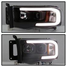 Cargar imagen en el visor de la galería, Spyder 02-05 Dodge Ram 1500 Light Bar Projector Headlights - Black (PRO-YD-DR02V2-LB-BK)