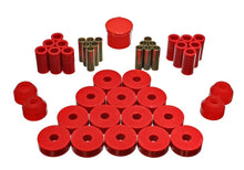 Cargar imagen en el visor de la galería, Energy Suspensión 55-75 Jeep CJ5/CJ6 Juego de bujes maestros Hyper-Flex rojos