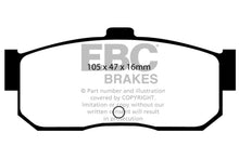 Cargar imagen en el visor de la galería, EBC 91-97 Infiniti G20 2.0 Pastillas de freno traseras Greenstuff