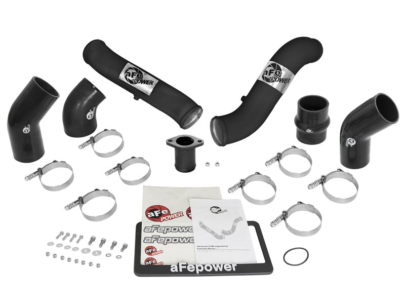 Intercooler aFe BladeRunner con tubos negros 16-17 Nissan Titan XD V8 5.0L (td)