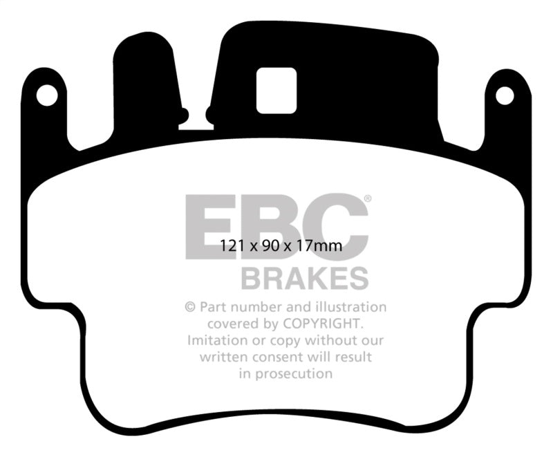 EBC 98-05 Porsche 911 (996) (solo rotor de hierro fundido) 3.4 Carrera 2 Pastillas de freno delanteras Bluestuff